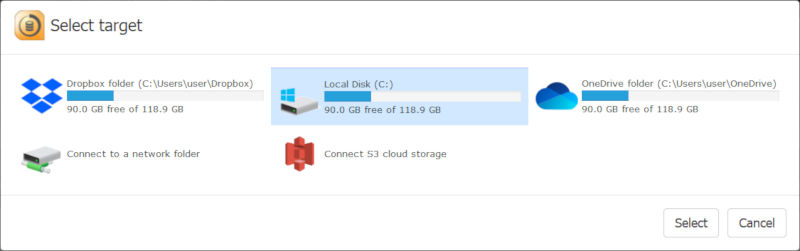 Backup to Dropbox